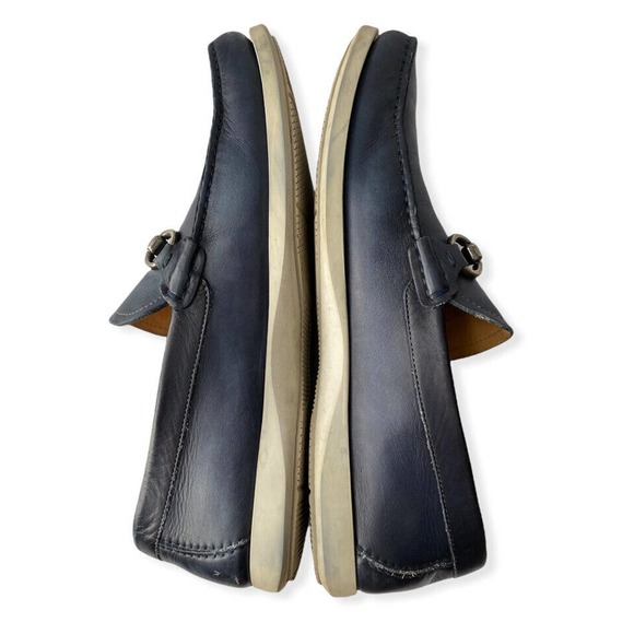 Magnanni Men’s Blue Casual Leather Slip On Sneakers Loafer Shoes Size 10.5 main image 5